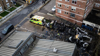 לונדון: הוצתו ארבעה אמבולנסים של ארגון הצלה יהודי