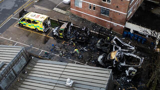 לונדון: הוצתו ארבעה אמבולנסים של ארגון הצלה יהודי