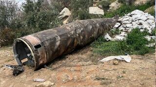 שריד מטיל איראני שיורט  ונפל בכפר נובא