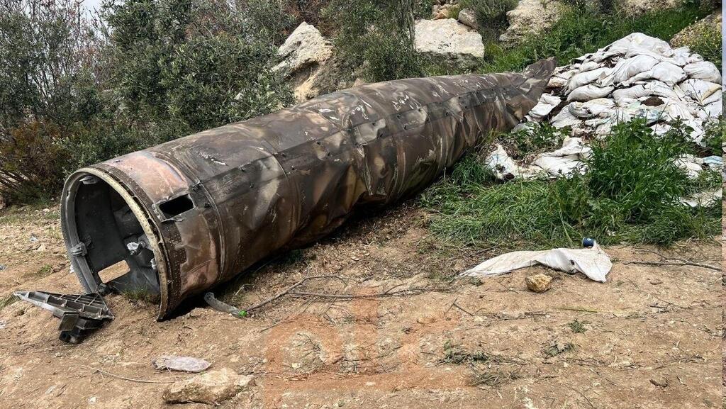 שריד מטיל איראני שיורט  ונפל בכפר נובא