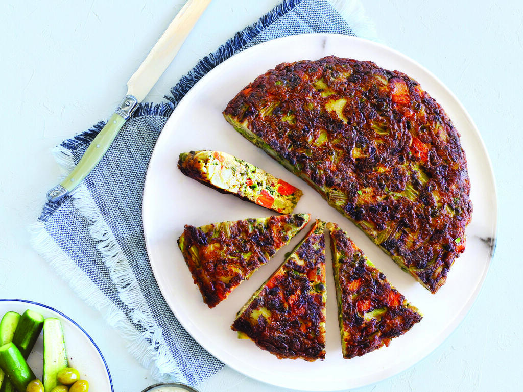 שאריות של ירקות מהמרק הפכו  לפריטטה עשירה