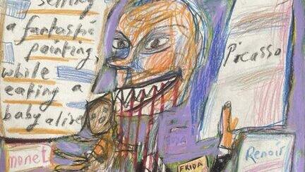 מתוך התערוכה "ציורים נגד רצח עם"