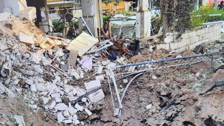 זירת הפגיעה בתל אביב