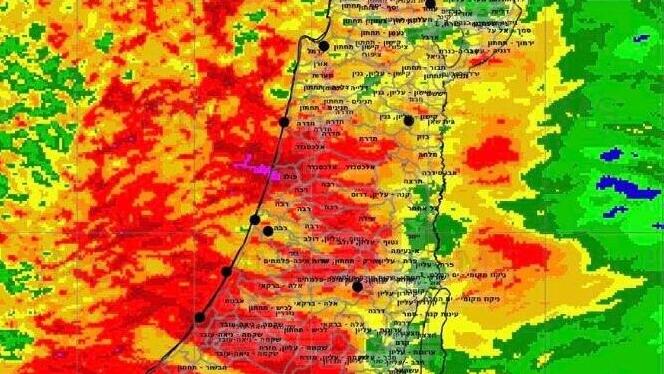 כמויות הגשם המצטברות בימים הקרובים