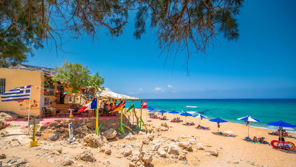 החוף האדום, Kokkini Ammos, מאטאלה, כרתים, יוון