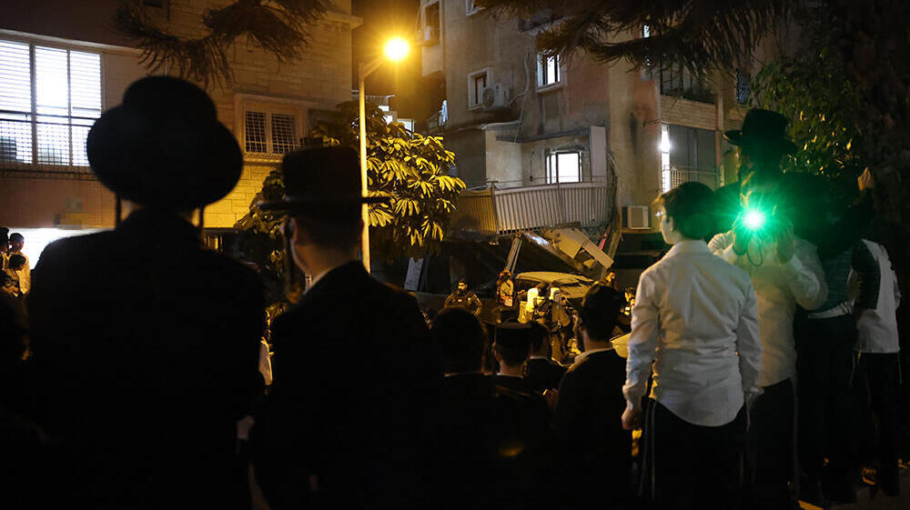 זירת הפגיעה בבני ברק