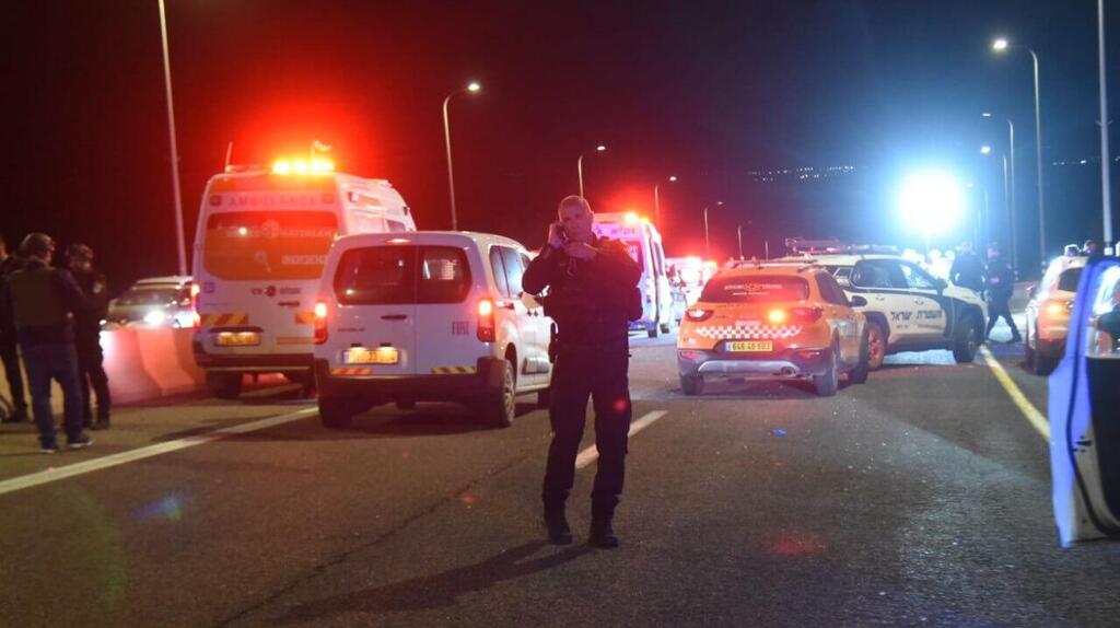 זירת הפגיעה בצומת מחניים