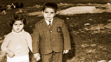 'The revolution created a situation where it was less safe for Jews to live in Iran,' B. as a child with his sister in Iran 'The revolution created a situation where it was less safe for Jews to live in Iran,' B. as a child with his sister in Iran