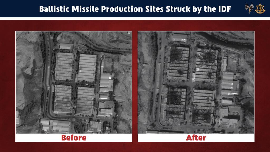 Ballistic missile production sites in Iran struck by the IDF 