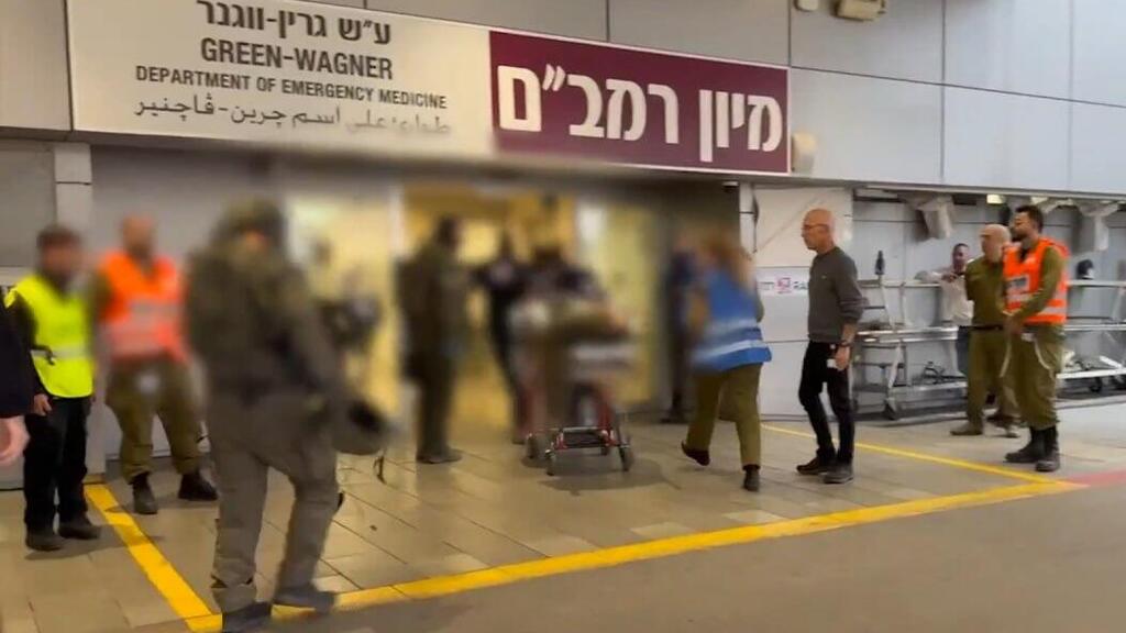 פינוי לוחמים שנפצעו בלבנון לבית החולים רמב"ם 