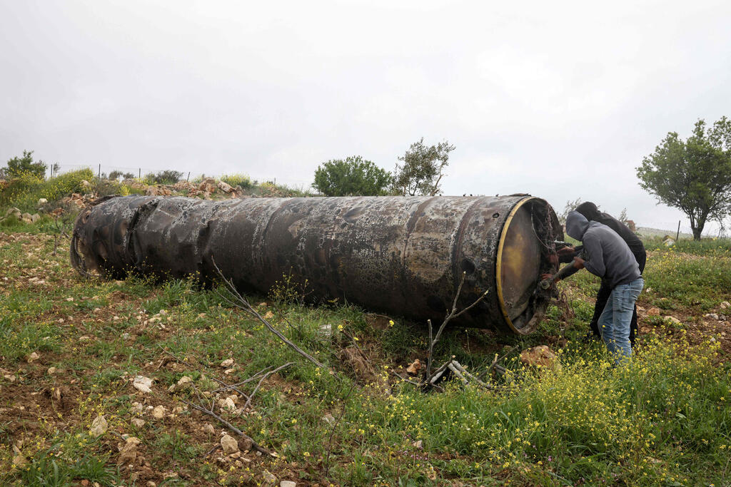 חלקיק טיל שנפל בכפר ביתין