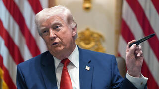 נשיא ארה"ב דונלד טראמפ בישיבת קבינט