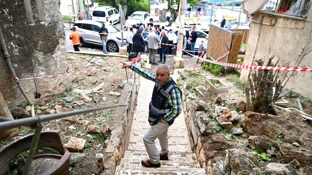 פגיעת שבר טיל בחיפה