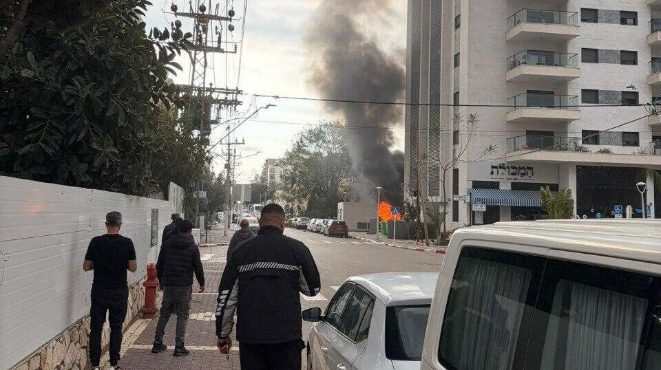 זירת הפגיעה בנהריה