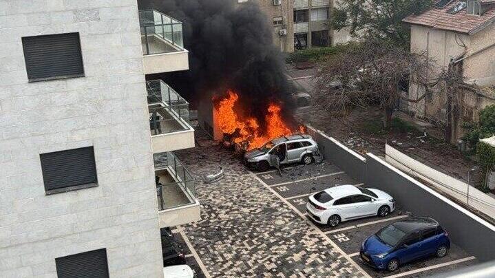 זירת הפגיעה בנהריה