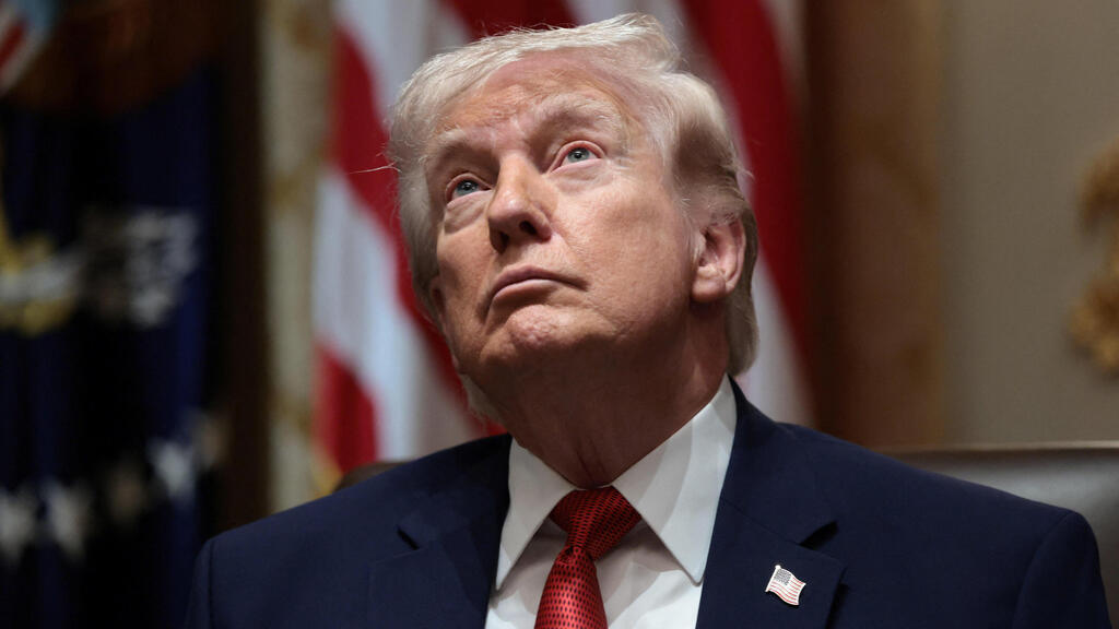 US President Donald Trump (Photo: Evelyn Hockstein/ Reuters) נשיא ארה"ב דונלד טראמפ בישיבת קבינט