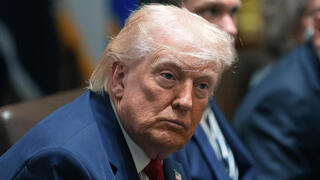 נשיא ארה"ב דונלד טראמפ בישיבת קבינט