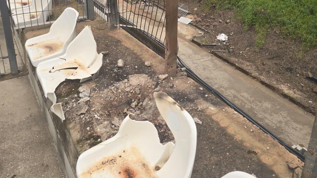 פגיעה באצטדיון בקריית שמונה