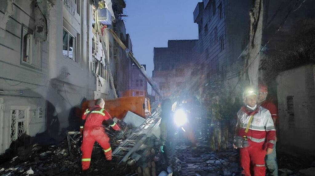 מבנה שהותקף בטהרן