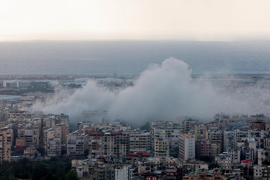 לבנון ביירות דאחייה תקיפות צה"ל