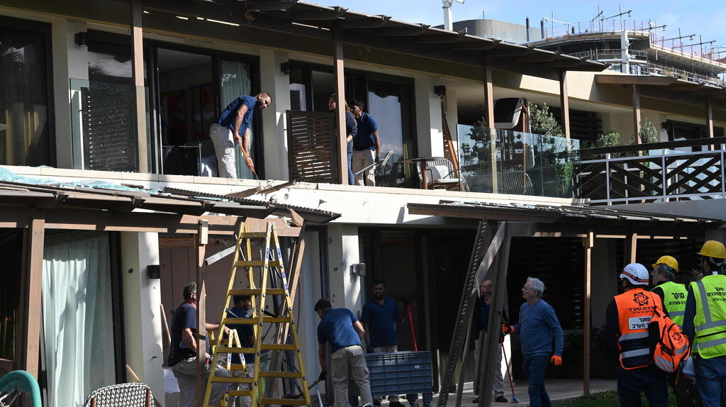 פגיעה במלון בהרצליה