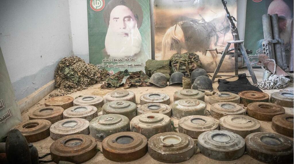 אמצעי לחימה שאותרו בבי"ס בדרום לבנון