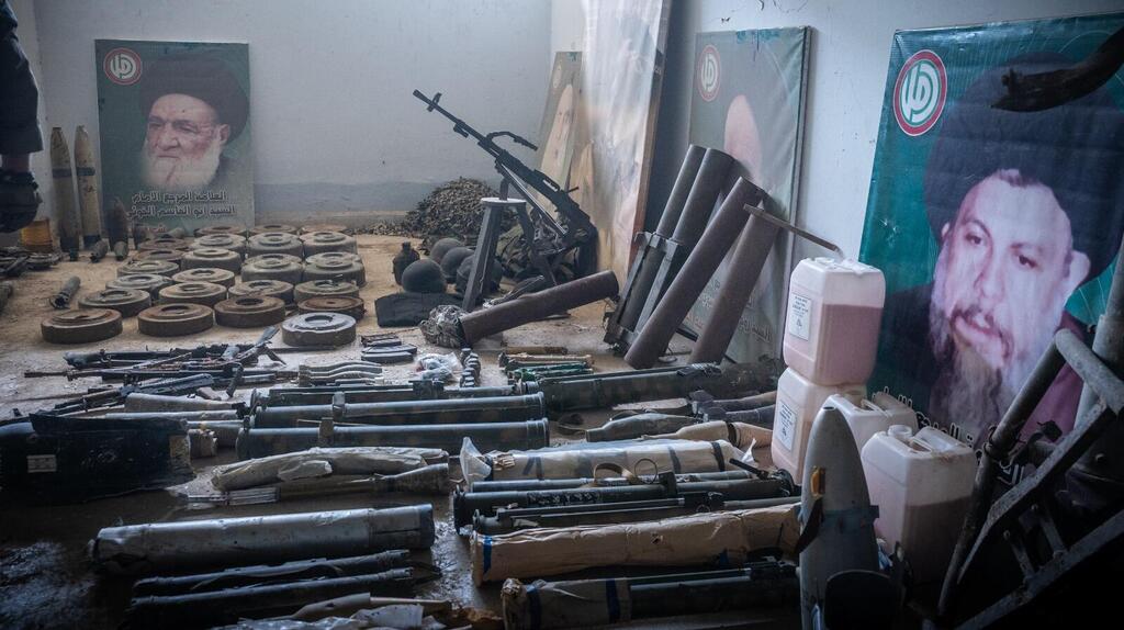 אמצעי לחימה שאותרו בבי"ס בדרום לבנון