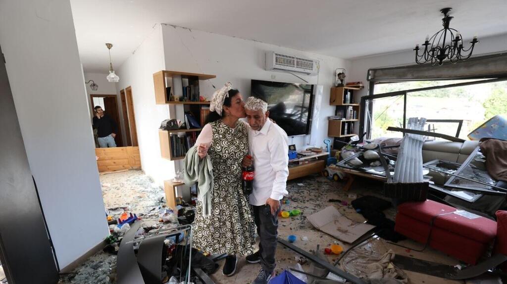 בית שנפגע באשתאול