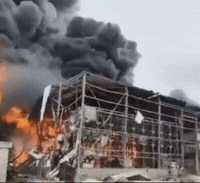 השריפה במפעל ברמת חובב