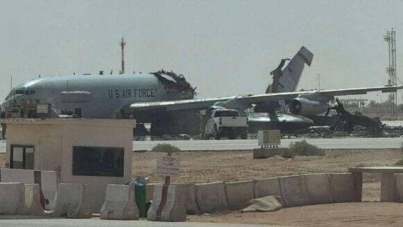 מטוס E-3 סנטרי ארה"ב הושמד בתקיפה איראנית בסעודיה בבסיס פרינס הנסיך סולטן