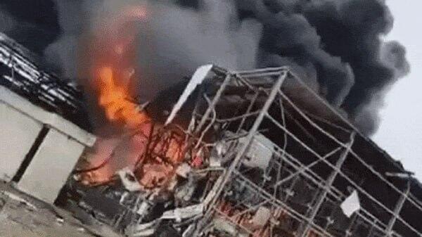 Photo: Social media נפילת טיל ששוגר מאיראן בנגב