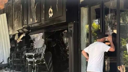 בית הקפה G27 לאחר פגיעת הטיל