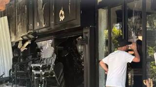 בית הקפה נהרס מהפגיעה: "תנורים התעופפו"