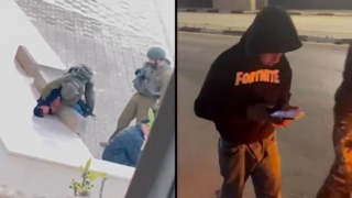 תיעוד מבית פוריק: חיילי צה"ל עוצרים צעיר פלסטיני מוחמד ואסף