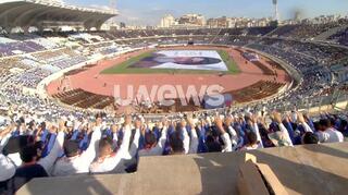 אירוע הצופים של חיזבאללה באצטדיון בעיר הספורט