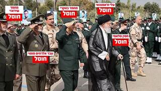 עלי חמינאי ובכירי המשטר באוניברסיטת 'אמאם חסין'