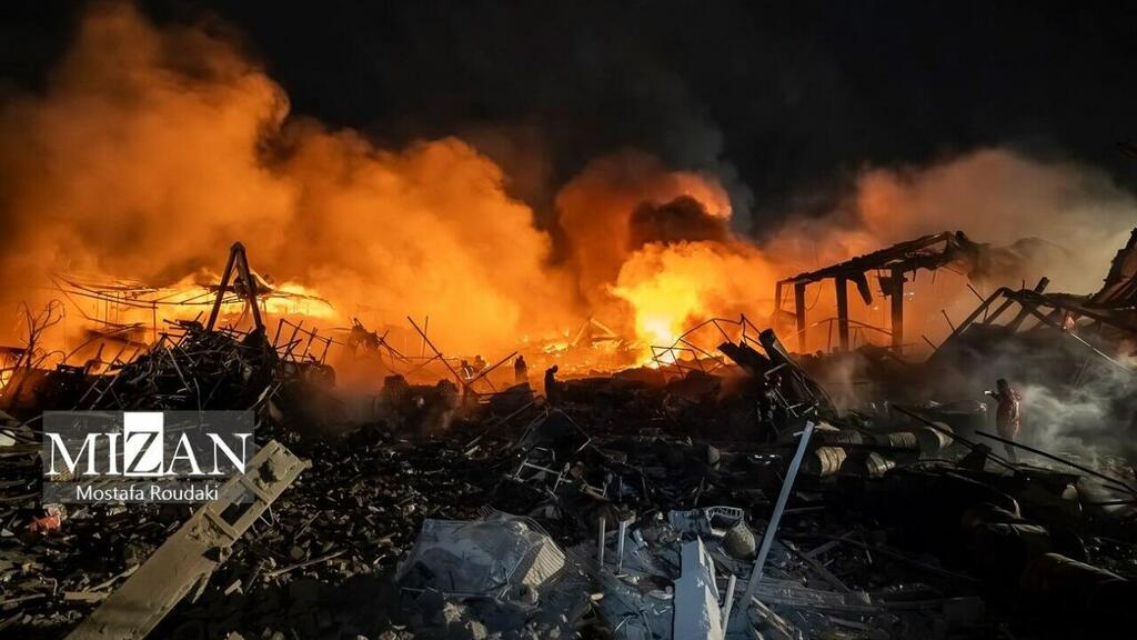 מפעל שהותקף בדרום טהרן