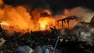 מפעל שהותקף בדרום טהרן