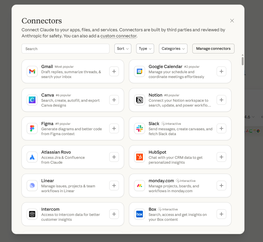 חיבור אפליקציות לקלוד