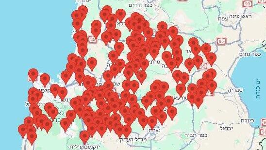 Тревога на севере Израиля (Фото: Кумта) אזעקות