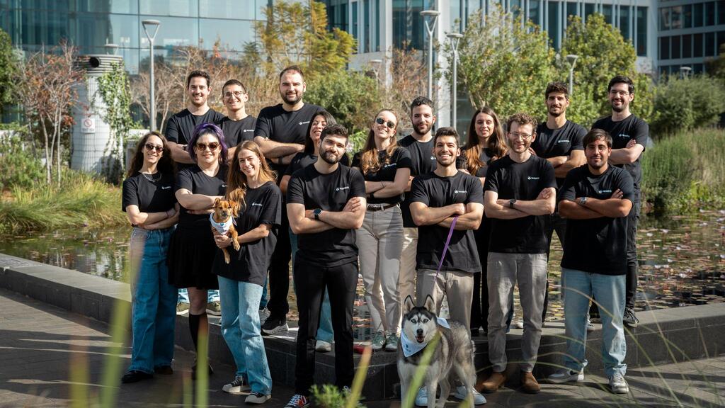 The staff of the cybersecurity startup Huskeys (Photo: Yair Glazer) The staff of the cybersecurity startup Huskeys