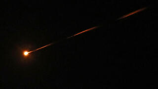 יירוט טיל ששוגר מאיראן מעל שמי ישראל