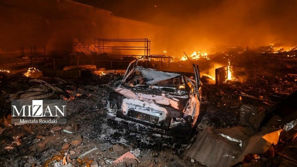 מפעל שהותקף בדרום טהרן