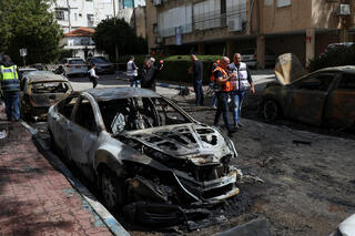 הרס בפתח תקווהכתוצאה מנפילת רסיס