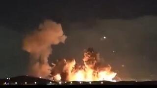תקיפה אמריקנית במחסן תחמושת גדול באיספהאן איראן