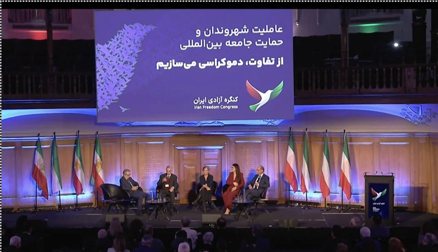 The Iran Freedom Congress, the political hub of the Iranian diaspora, was held in London to bring together a new front of opposition forces under a republican banner (Screenshot: IFC live video) The Iran Freedom Congress, the political hub of the Iranian diaspora, was held in London to bring together a new front of opposition forces under a republican banner