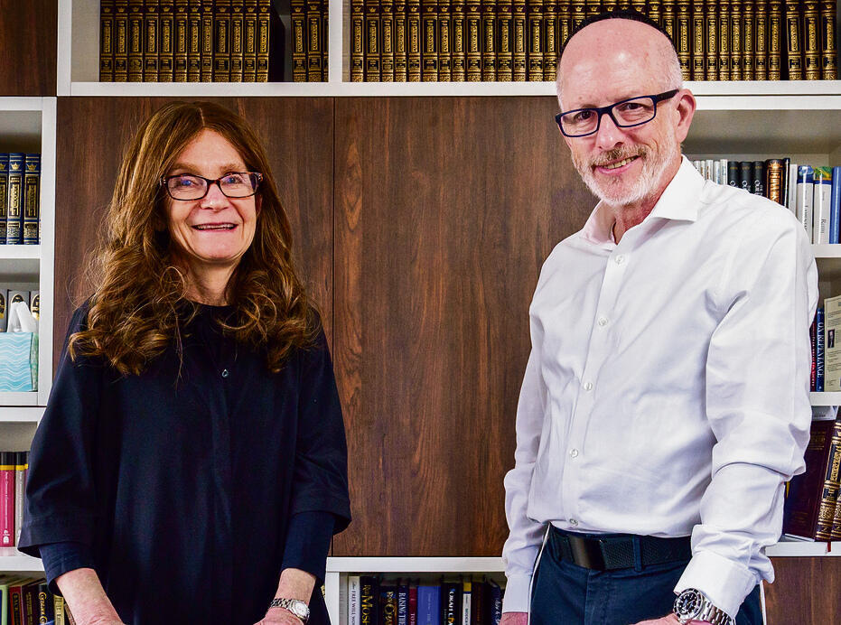 Michelle and Steven Lesnick (Photo: Shalev Shalom) "תמיד הרגשנו מחוברים לישראל". בני הזוג לסניק