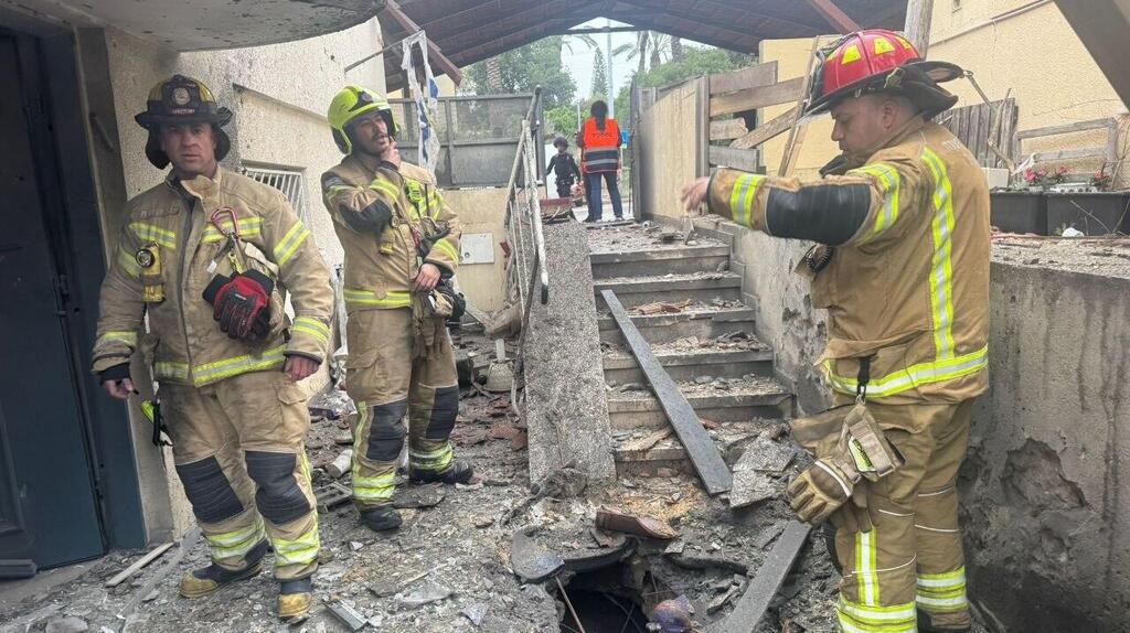 פגיעת שברי יירוט בראש העין