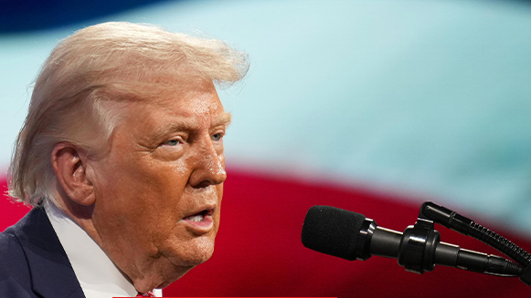 נשיא ארה"ב דונלד טראמפ בפלורידה