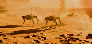 הדמיה של הרובוט הקרבי של shifters AI